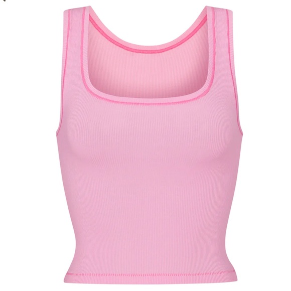 SALE rare skims bubblegum cotton rib tank